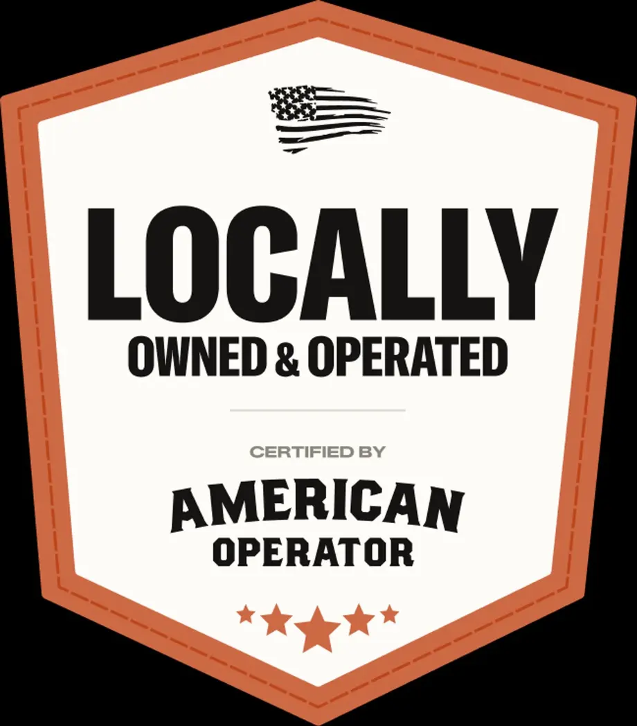 Locally owned and operated certification badge